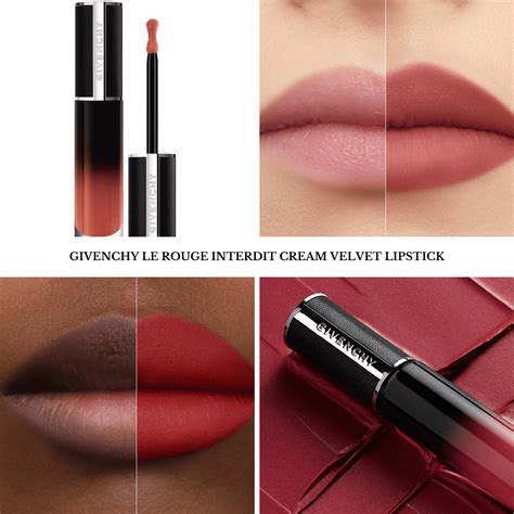 givenchy le rouge interdit cream velvet|Sneak Peek! Givenchy Le Rouge Interdit Cream Velvet Lipstick.